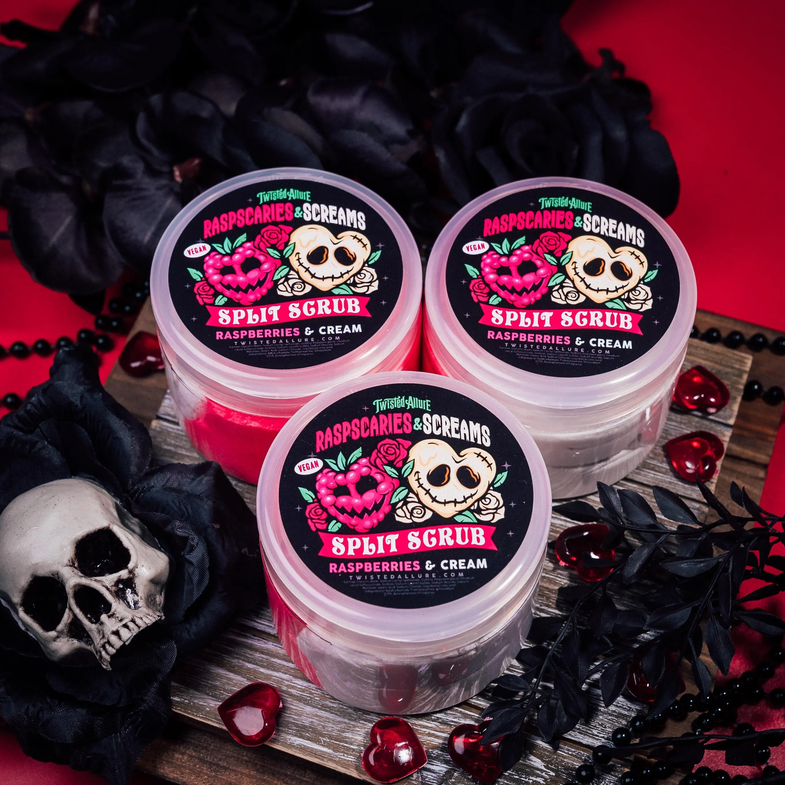 Raspscaries and Cream  Split Scrub