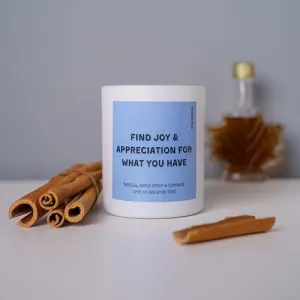 Scented Soy Candle - Vanilla, Maple Syrup & Cinnamon - 50Hrs Burn Quote Candles, Funny Inspirational Gifts for Women Friends, Daughter, Teacher, Coworker, Boss, Employees, Staff, Mom, Wife, Girlfriend