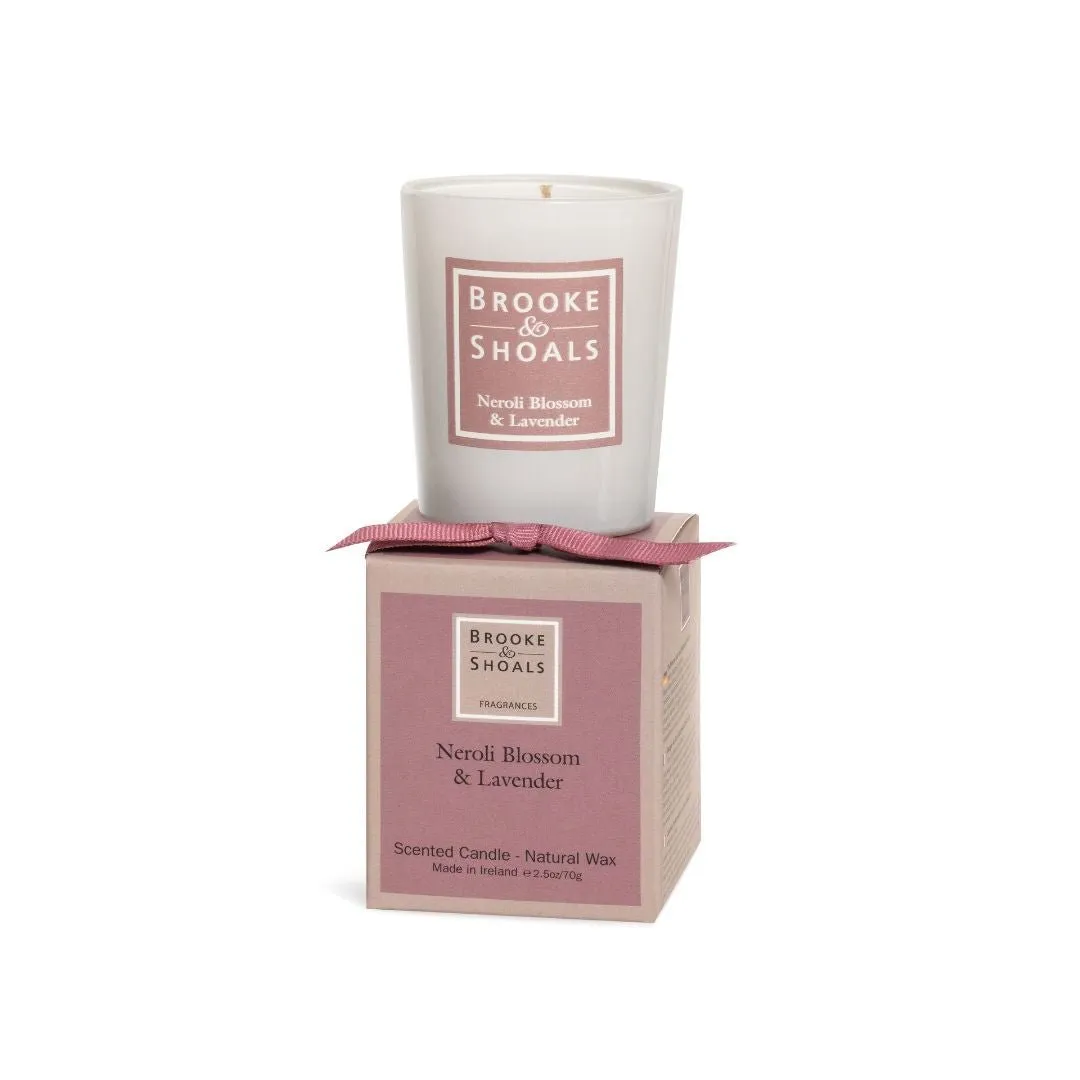 Scented Travel Candle-Brooke & Shoals - Neroli Blossom & Lavender