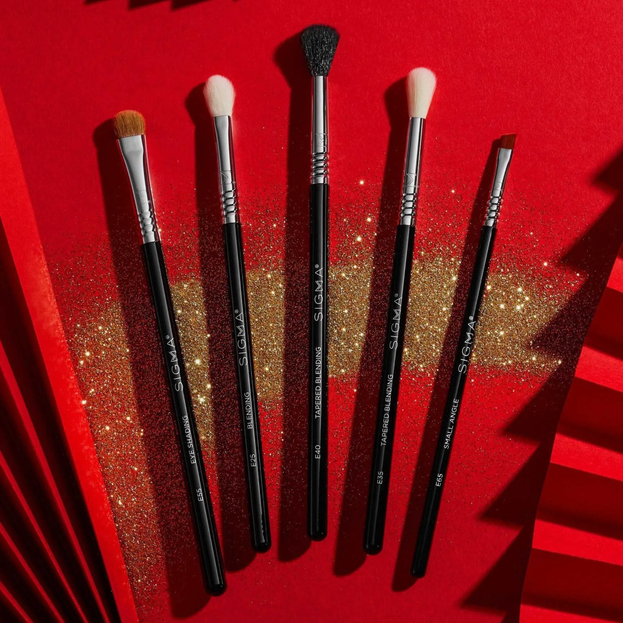 SIGMA E35 Tapered Blending Brush - Black/Chrome