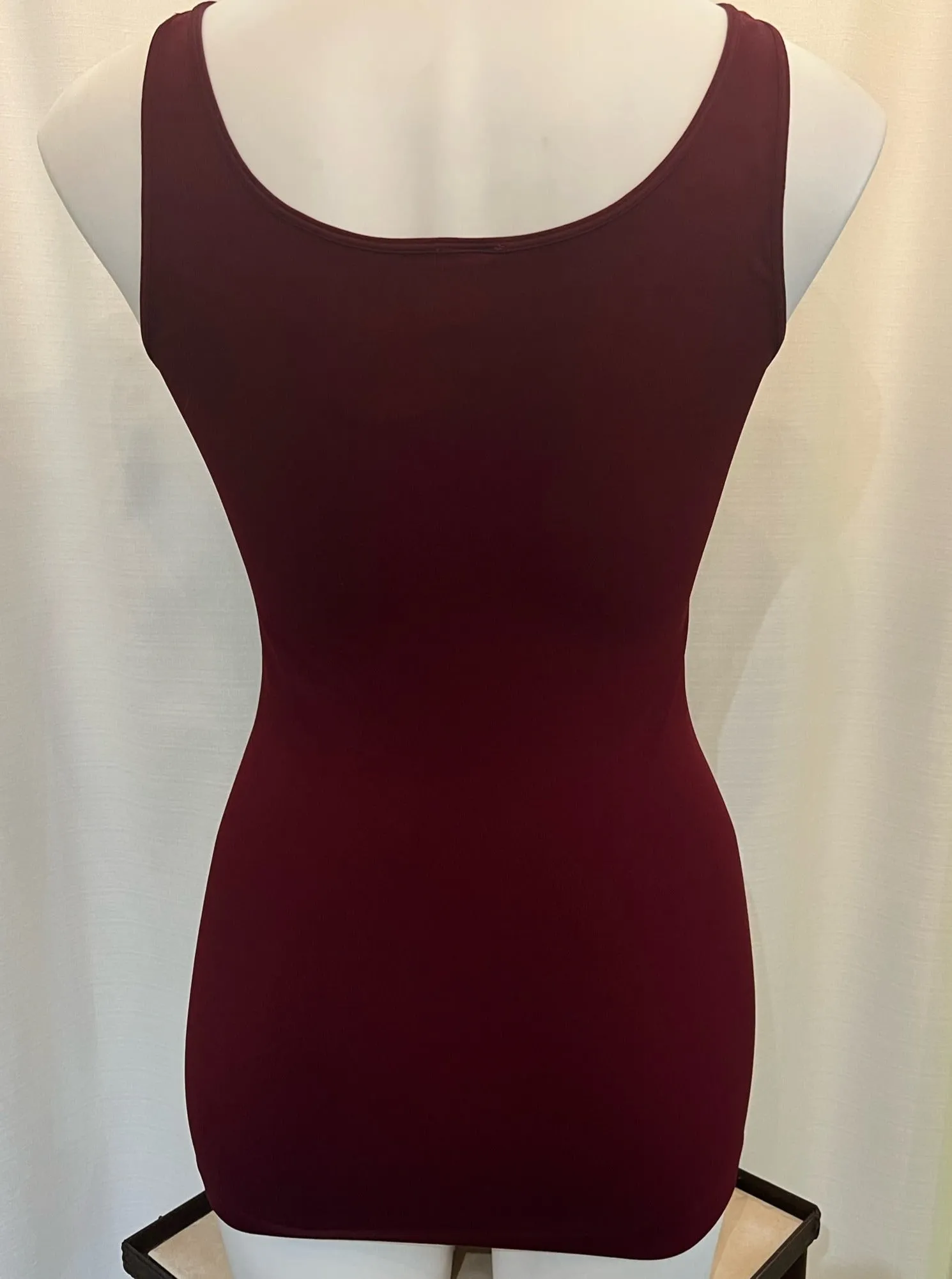 Signature Jersey Tank Top [DK Burgundy-NS5178]
