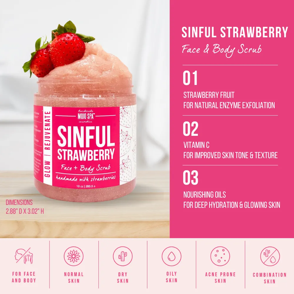 Sinful Strawberry Face & Body Scrub