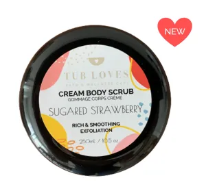 Sugared Strawberry Exfoliating Cream Body Scrub