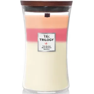 WoodWick Blooming Orchard Trilogy Large Candle Crackles As It Burns 610G Hourglass