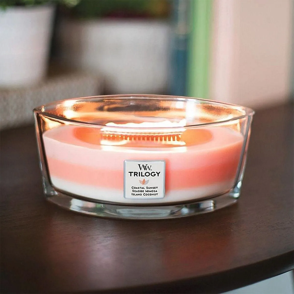 WoodWick Island Getaway Trilogy Candle Crackles As It Burns Ellipse Hearthwick
