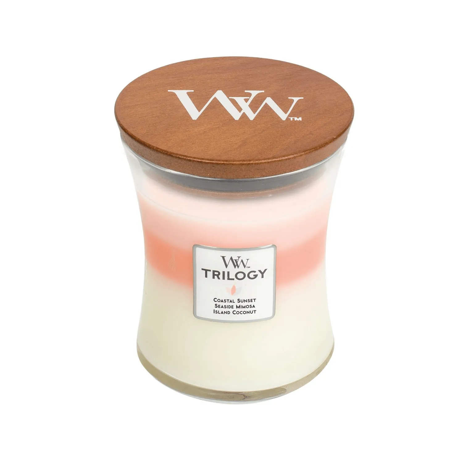 Woodwick Island Getaway Trilogy Medium Candle Crackles As It Burns 275G Hourglass