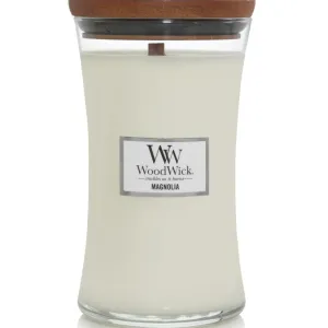 Woodwick Magnolia Blossoms Large Candle Crackles As It Burns 610G Hourglass