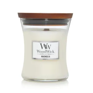 Woodwick Magnolia Medium Candle Crackles As It Burns 275G Hourglass