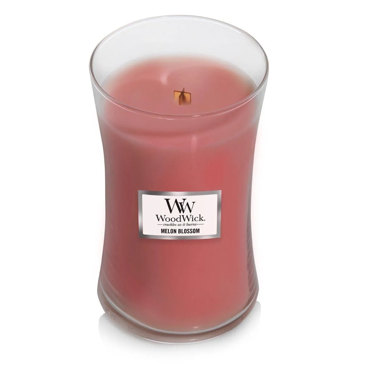 WoodWick Melon Blossom Large Candle Crackles As It Burns 610G Hourglass
