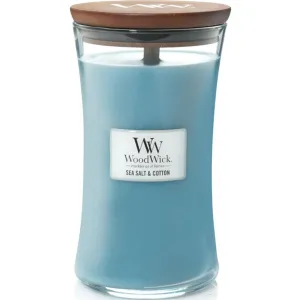 Woodwick Sea Salt   Cotton Large Candle Crackles As It Burns 610G Hourglass