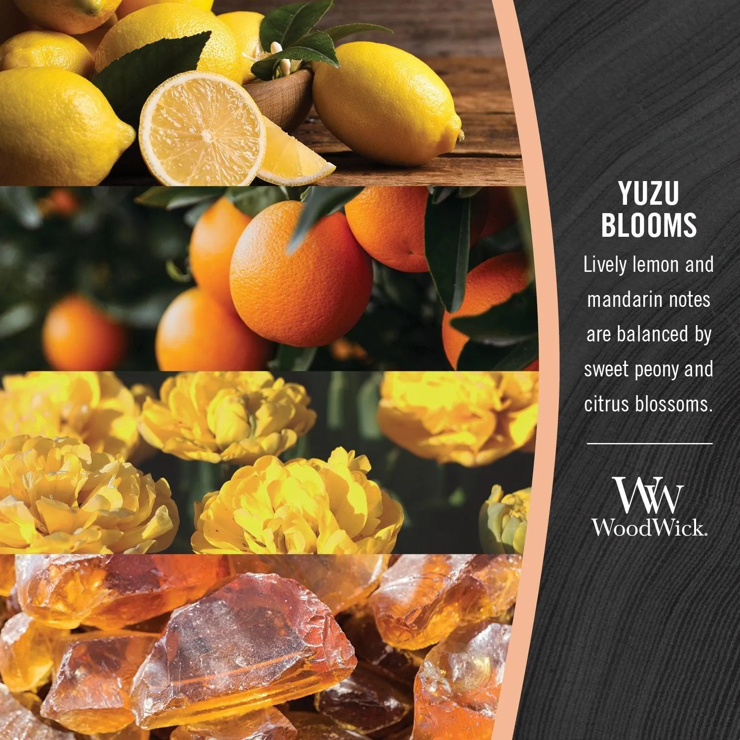 Woodwick Yuzu Blooms Candle Crackles As It Burns Ellipse Hearthwick
