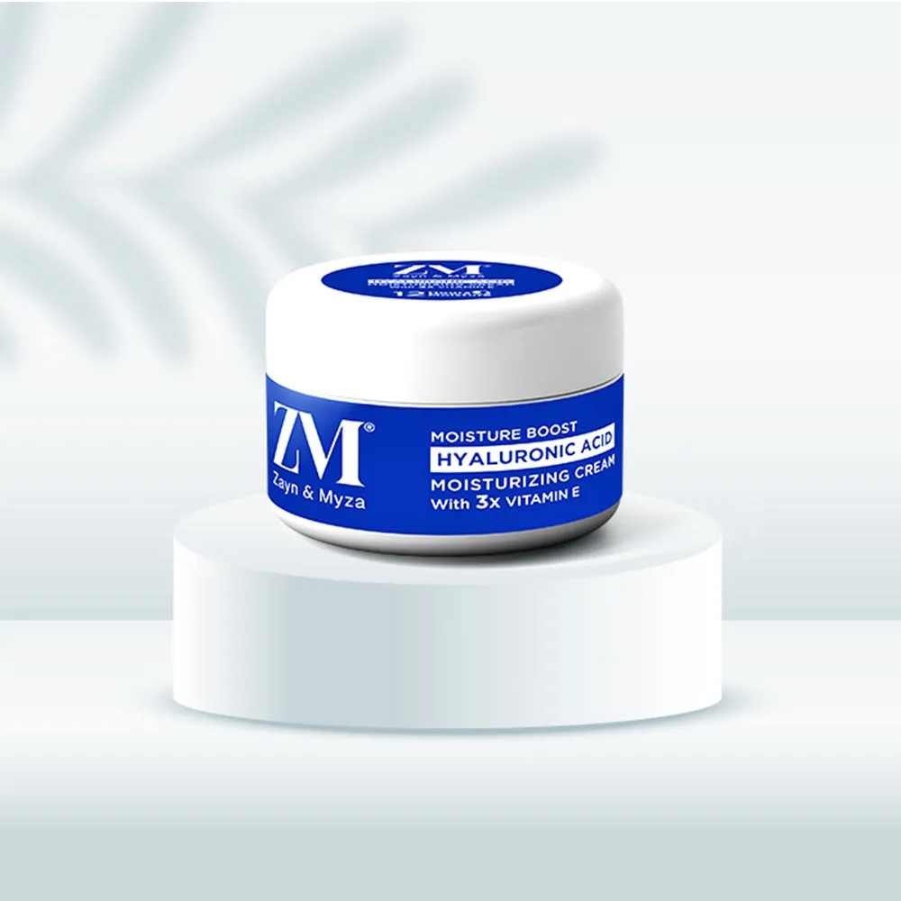 Zayn & Myza Moisture Boost Hyaluronic Acid Moisturizing Cream with 3x Vitamin E (50gm)